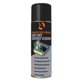 Fast dry solvent cleaner Aerosol spray Professional Boxed 12 x 500 ml